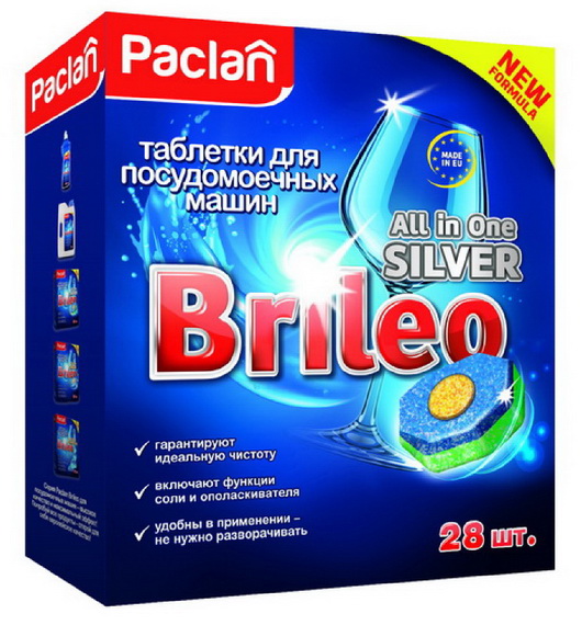 Одна таблетка Brileo All in Оne Silver от Paclan гарантирует идеальную ...